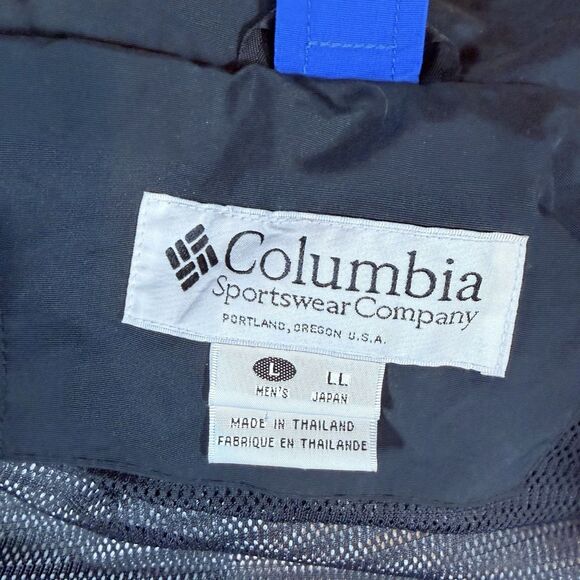 Columbia Titanium OMNI-TECH BREATHABLE SHELL WATERPROOF JACKET Sz L Men Blue - Picture 9 of 11